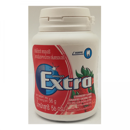 EXTRA XYLITOL STRAWBERRY BOTTLE 1X56G