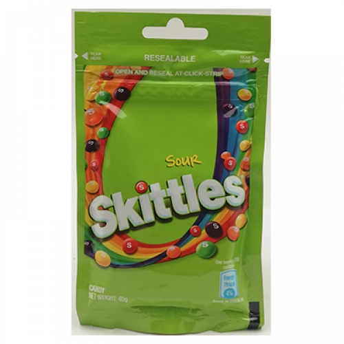 SKITTLES RSB SOUR 1X40G