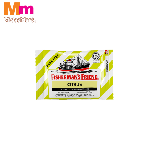 FISHERMAN'S FRIEND SUGAR FREE CITRUS (25G)