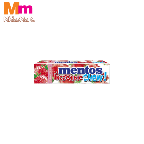 MENTOS CHEWY STRAWBERRY STICK (45G)