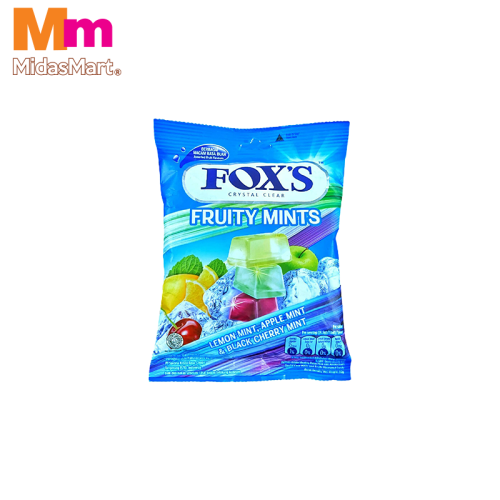 FOX'S CRYSTAL CLEAR BAG FRUITY MINTS (90G)