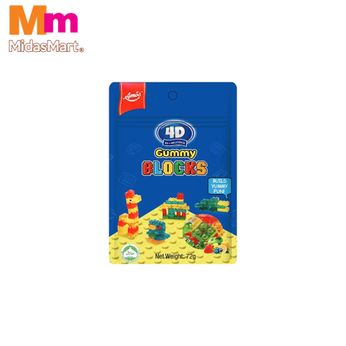 AMOS 4D GUMMY BLOCKS (72G)
