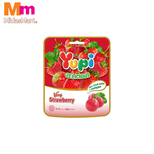 YUPI JELICIOUS STRAWBERRY GUMMY (35G)