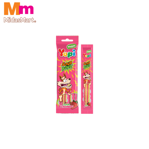 YUPI SOUR STRAWBERRY GUMMY (40G)