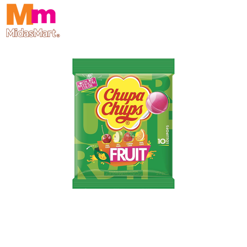 CHUPA CHUPS CLASSIC FRUIT LOLLIPOPS (10 X 9.5G)
