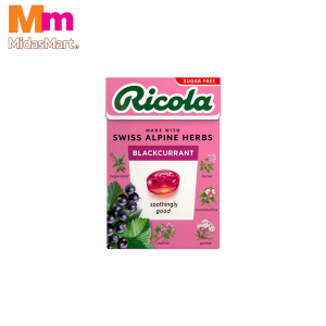 RICOLA BLACKCURRANT SWISS HERBAL DROPS (40G)