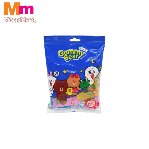 LINE FRIENDS GUMMY BEAR ASSORTED (90G)