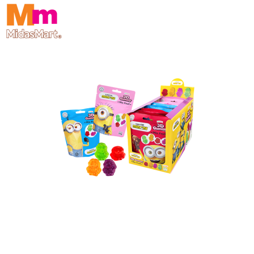 MINIONS 3D GUMMY CHARACTER SNACK (55G)