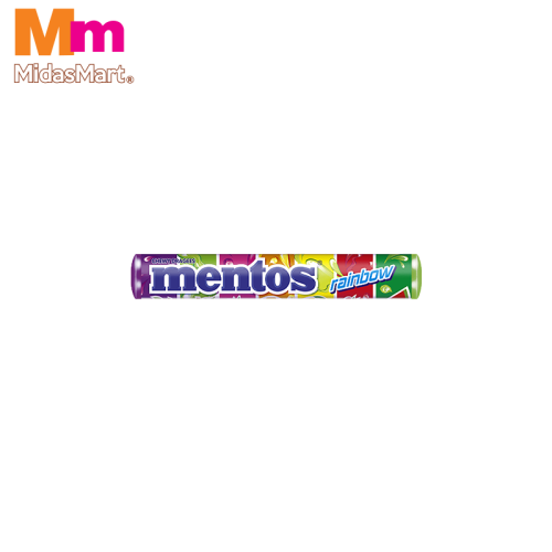 MENTOS RAINBOW CHEWY CANDY STICK (37G)