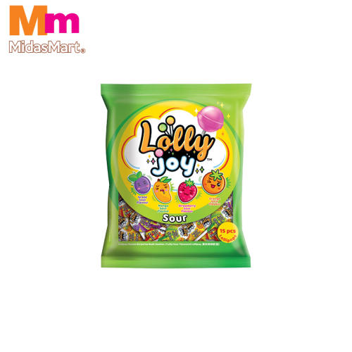 LOLLYJOY SOUR LOLLIPOP VALUE PACK (400G)