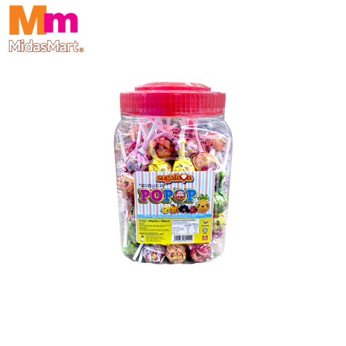 SUGALOVA ASSORTED FRUIT FLAVOR JAR (900G)