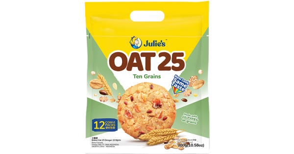 JULIE'S OAT 25 TEN GRAINS BISCUITS (300G)