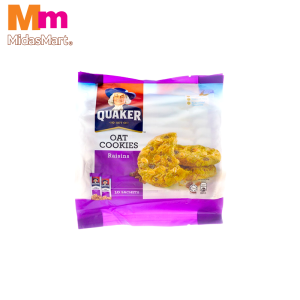 QUAKER OAT COOKIES WITH RAISINS VALUE PACK (10 X 25G)