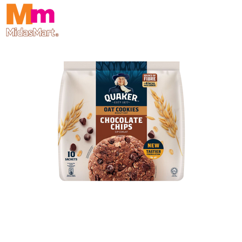 QUAKER OAT COOKIES WITH CHOCO CHIPS VALUE PACK (10 X 25G)