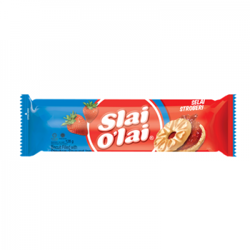 SLAI O LAI STRAWBERRY COOKIES 1X128G