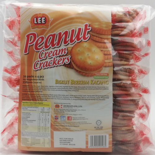 LEE PEANUT CREAM BISCUIT 1X550G