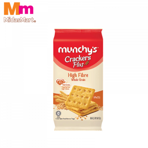 Munchy's Crackers Plus High Fibre 1x300g  Munchy's Crackers Plus High Fibre 1x300g