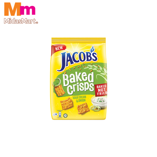 JACOB'S BAKED CRISPS SOUR CREAM & ONION (229G)