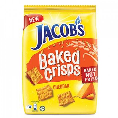 JACOB'S BAKED CRISPS CHEDDAR 1 X 229G