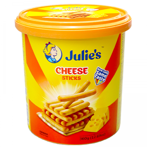 JULIE'S CHEESE STICKS TUB 1X360G