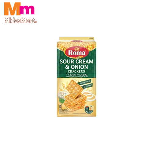 ROMA MALKIST SOUR CREAM & ONION CRACKER (3 X 112.5G)