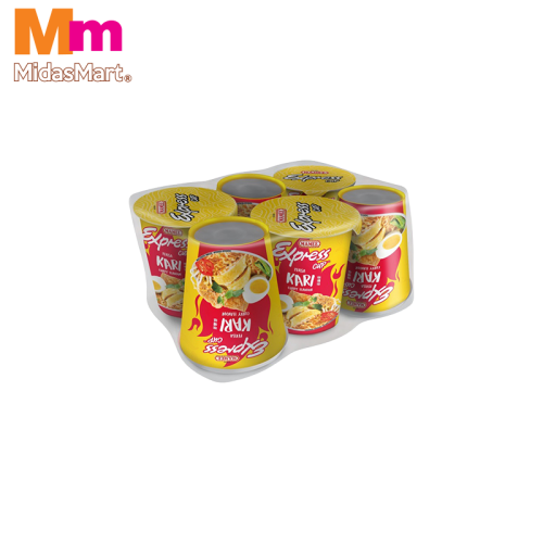 MAMEE EXPRESS CUP CURRY FLAVOR VALUE PACK (6 X 60G)