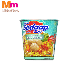 MI SEDAAP CUP NOODLES BAKSO FLAVOR (77G)
