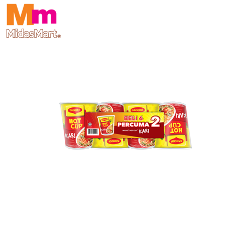MAGGI HOT CUP - CURRY (6 + 2 BONUS PACK)