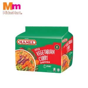 MAMEE PREMIUM VEGETARIAN CURRY FLAVOUR INSTANT NOODLES (5X78