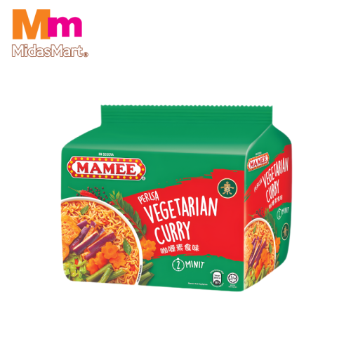 MAMEE PREMIUM VEGETARIAN CURRY FLAVOUR INSTANT NOODLES (5X78