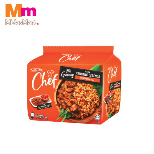 MAMEE CHEF MI GORENG RENDANG FLAVOUR (4X89G)