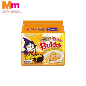 SAMYANG HOT CHICKEN QUATTRO CHEESE RAMEN MULTIPACK (5 X 145G)