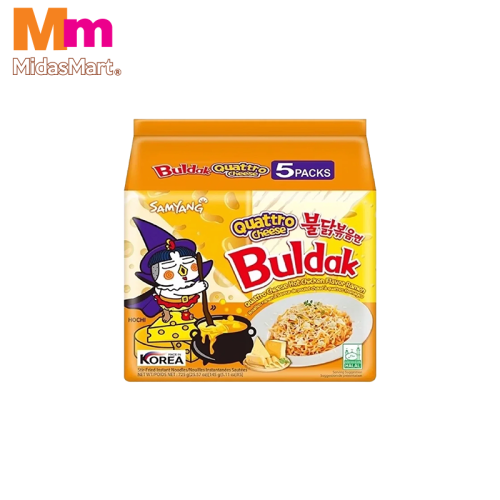 SAMYANG HOT CHICKEN QUATTRO CHEESE RAMEN MULTIPACK (5 X 145G)