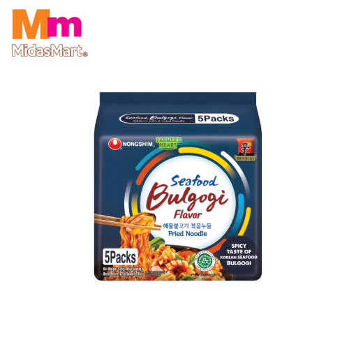 NONGSHIM SEAFOOD BULGOGI FRIED NOODLES (5X105G)