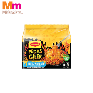 MAGGI PEDAS GILER CHEESY BERAPI MULTIPACK (5 X 73G)