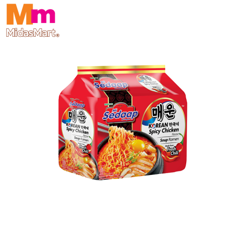 MI SEDAAP KOREAN SPICY SOUP MULTIPACK (5 X 77G)