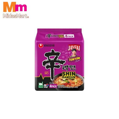 NONGSHIM SHIN RAMYUN TOM YUM MULTIPACK (4 X 123G)