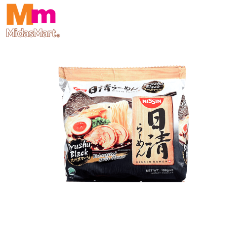 NISSIN JAPANESE RAMEN KYUSHU BLACK MULTIPACK (5 X 106G)