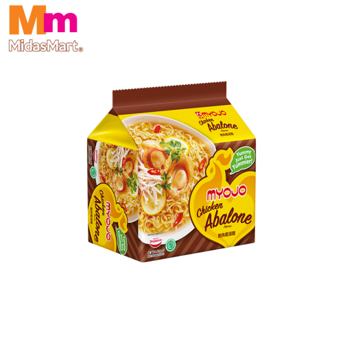 MYOJO CHICKEN ABALONE INSTANT NOODLES MULTIPACK (5 X 79G)