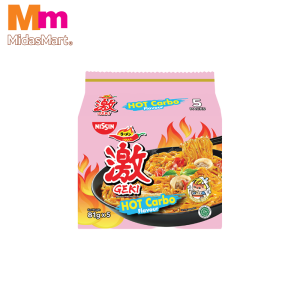 NISSIN GEKI HOT CARBONARA SPICY RAMEN MULTIPACK (5 X 81G)