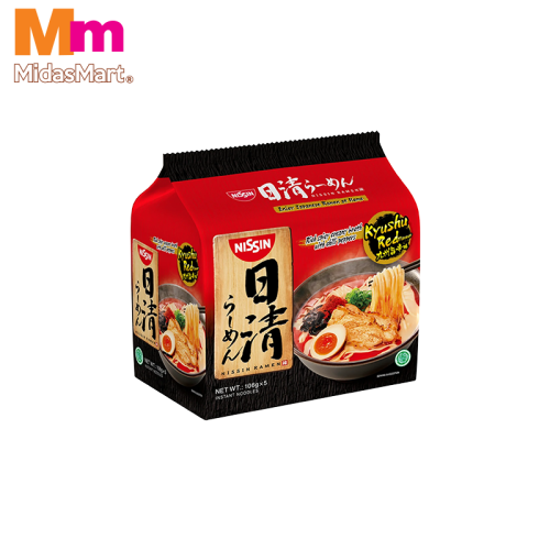 NISSIN JAPANESE RAMEN KYUSHU RED MULTIPACK (5 X 106G)