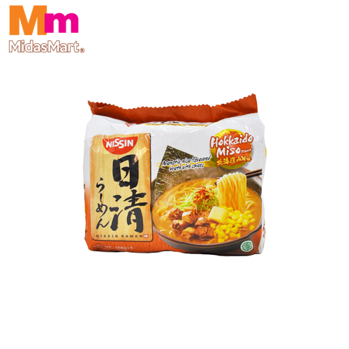 NISSIN JAPANESE RAMEN HOKKAIDO MISO MULTIPACK (5 X 106G)