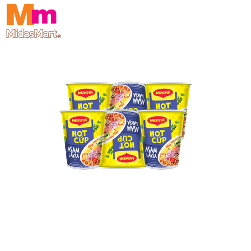 MAGGI HOT CUP ASAM LAKSA MULTI PACK (6 X 59G)