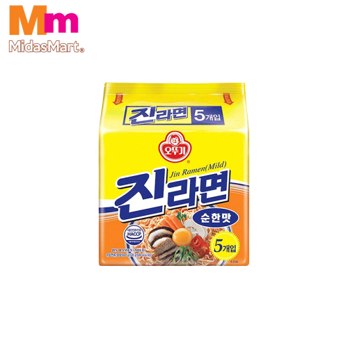 OTTOGI JIN RAMEN MILD MULTIPACK (5 X 120G)