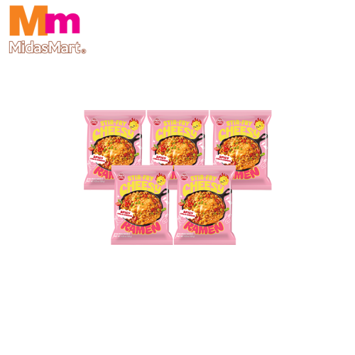OTTOGI STIR-FRY CHEESE RAMEN MULTIPACK (5 X 120G)
