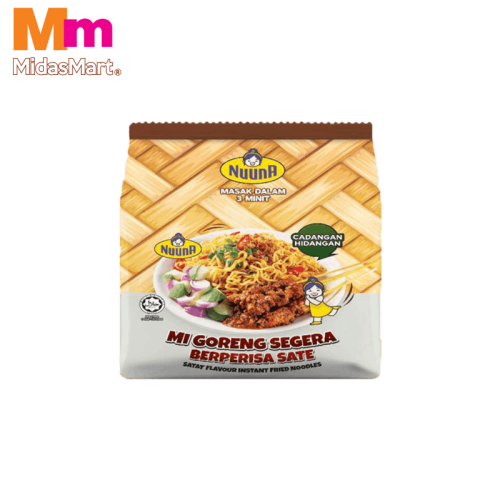 NUUNA INSTANT NOODLES SATAY FLAVOR MULTIPACK (4 X 88G)
