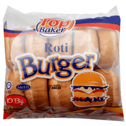 TOP BAKER BURGER BUN 10PCS 1X450G