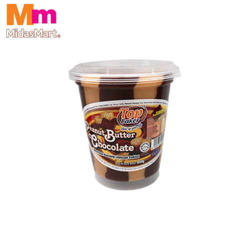 TOP BAKER CHOCOLATE PEANUT JAM (255G)
