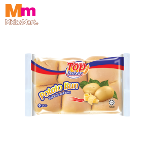 TOP BAKER POTATO CUSTARD BUN 9'S 1X250G