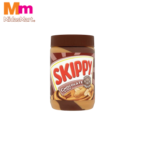 SKIPPY PEANUT BUTTER WITH CHOCOLATE STRIPES (530G)